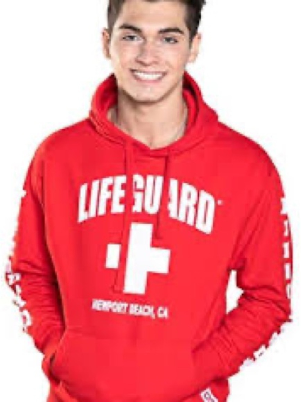 Lifeguard Graphic Hooded Sweatshirt - Red
